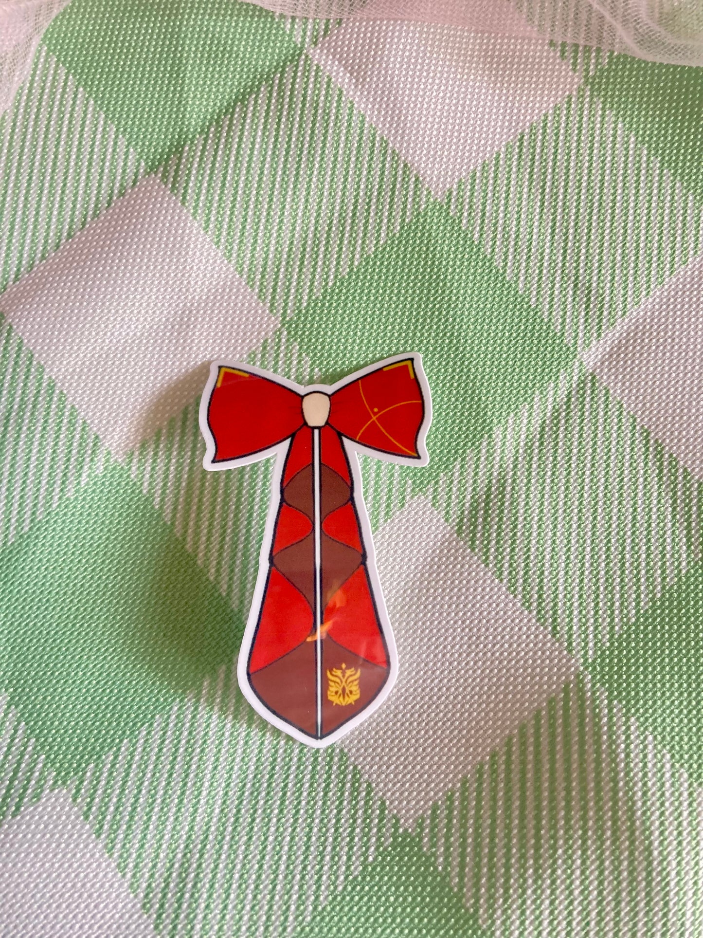 Amber Bow Sticker