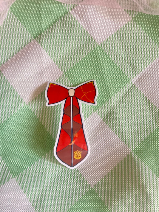 Amber Bow Sticker